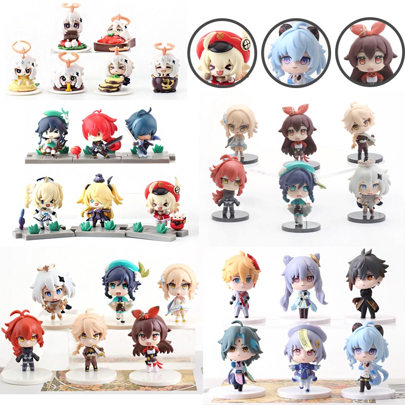 Mô hình Figure nhân vật Genshin Impact bộ 7 nhân vật và Thất Thiên Thần Tượng