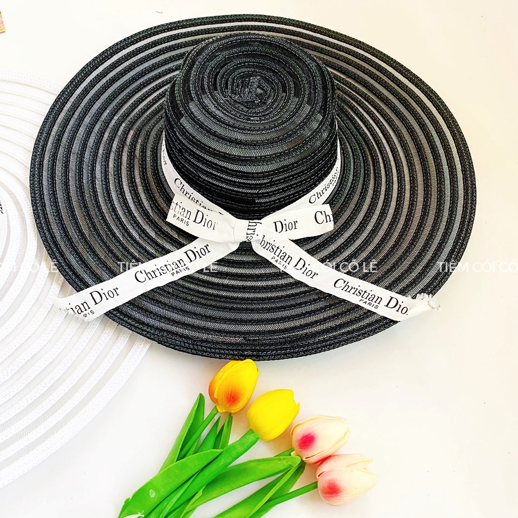 Nón cước vành rộng đi biển siêu sang hàng đẹp loại 1 - Tiệm Cói Cô Lê