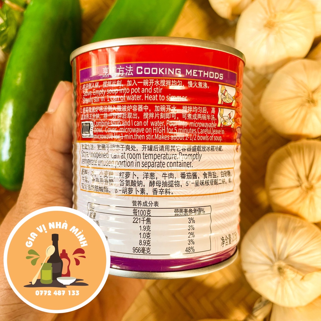 SỐT ĐUÔI BÒ HỒNG KONG - TRỌNG LƯỢNG 305GR