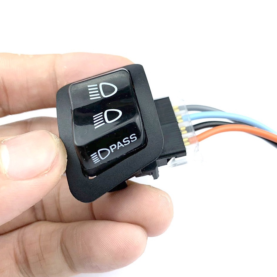 Công Tắc Passing, Công Tắc Tắt Mở Có Chế Độ Nhấp Nháy Đèn, Lắp Được Các Dòng Xe, Kèm Giắc Cắm