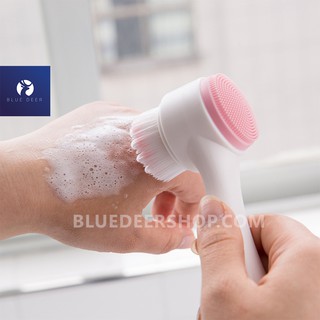 Bàn Chải Rửa Mặt 2 Đầu Silicone