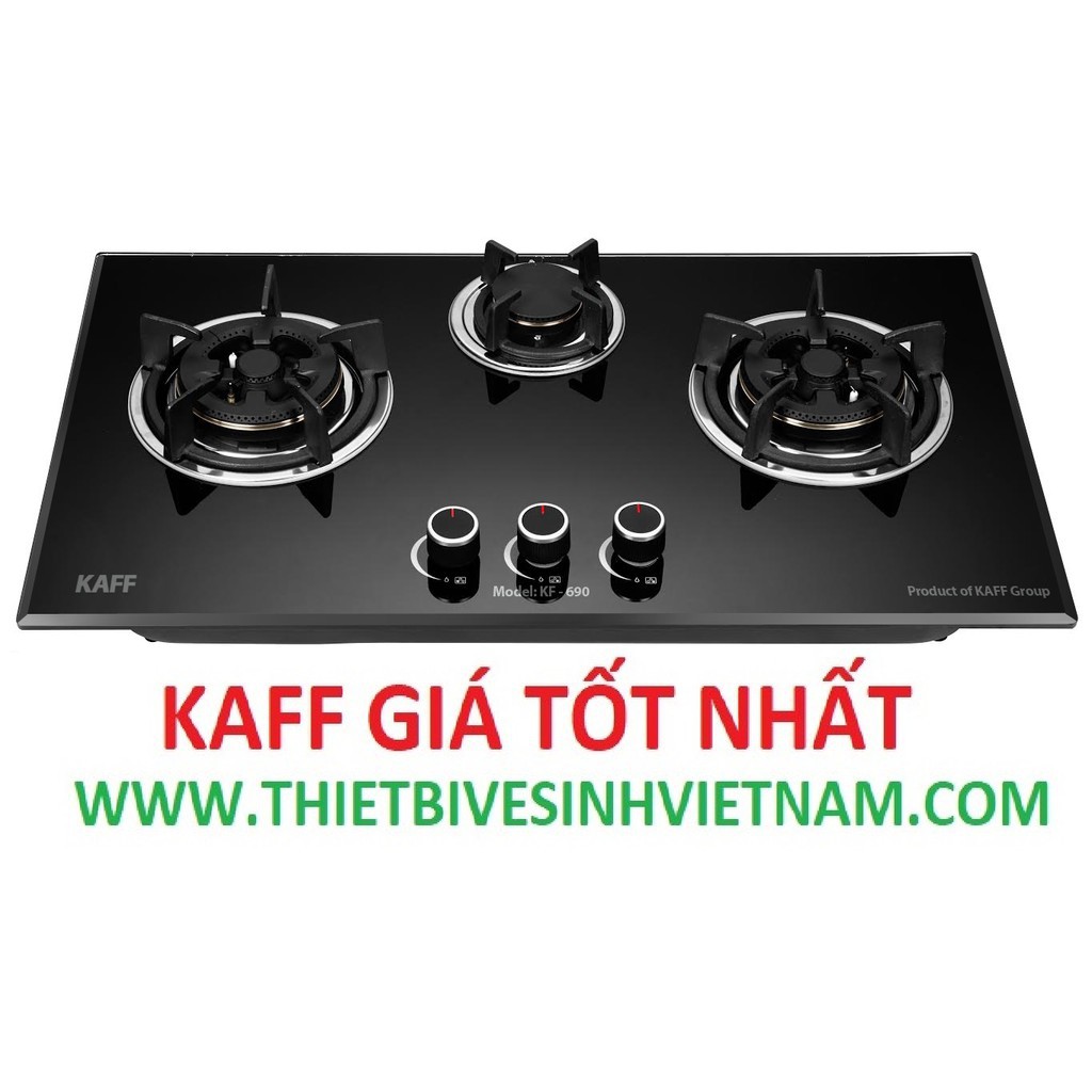 BẾP GA ÂM -3 BẾP KAFF KF-690, HÀNG VIỆT NAM