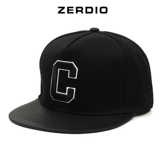 Mũ hiphop nam cao cấp, Nón Snapback chữ C mã SN59 màu đen