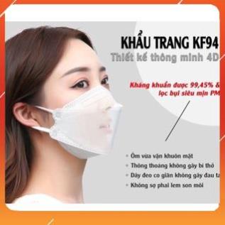 [CHÍNH HÃNG] COMBO 100 KHẨU TRANG 4D KF 94 HOÀNG DŨNG XUẤT KHẨU