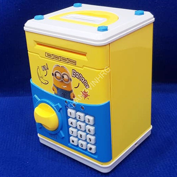 (Chính Hãng) Đồ Chơi Cho Bé Két Sắt Mini Cartoon Bank Nhiều Màu Sắc Đẹp