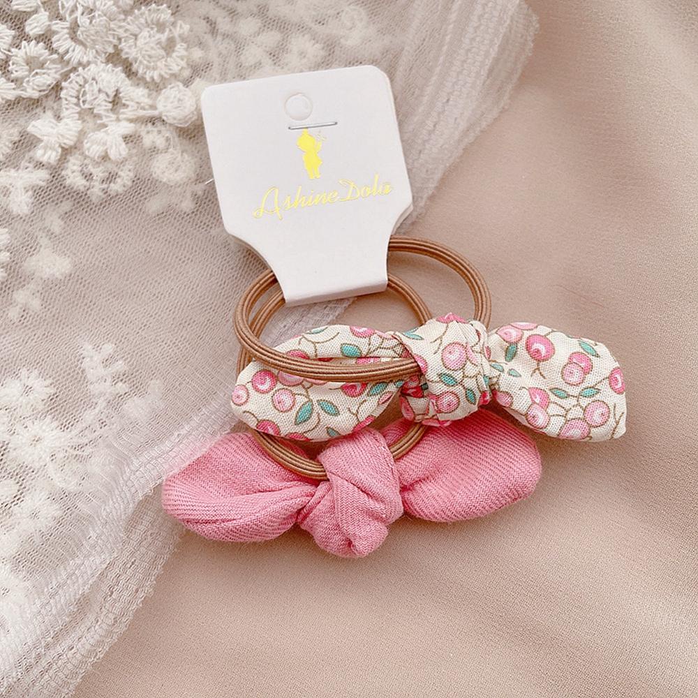 Bộ 2 Dây Cột Tóc In Họa Tiết Cherry Ngọt Ngào