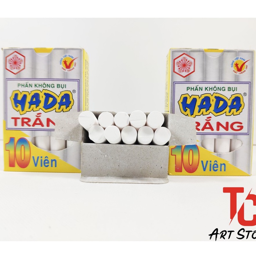 Hộp 10 viên phấn trắng không bụi