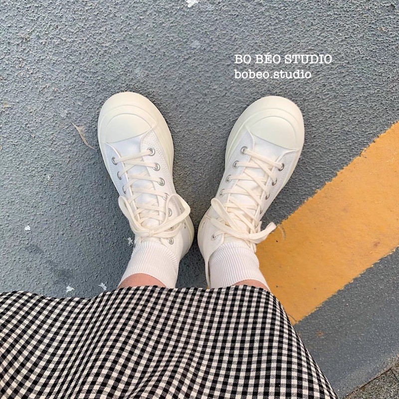 (HÀNG CÓ SẴN - GIAO NGAY) RETRO CANVAS SHOES - GIÀY ULZZANG SNEAER CỔ CAO PHONG CÁCH RETRO 2 MÀU