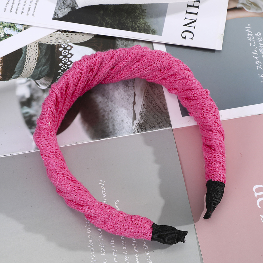 Băng Đô Len Màu Trơn Phong Cách Hàn Quốc Cho Nữ