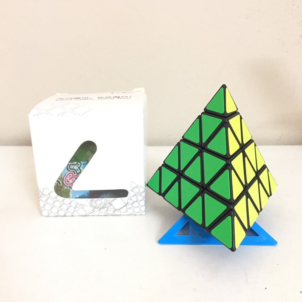 Đồ Chơi Rubik Master pyraminx Dạng Biến Thể 4 Mặt 4x4 - Tặng Giá đỡ