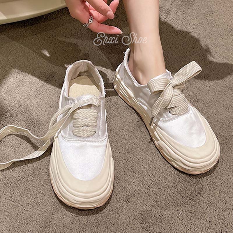 Oeteo Giày Thể Thao Vải Lụa satin Thời Trang Cho Nữ