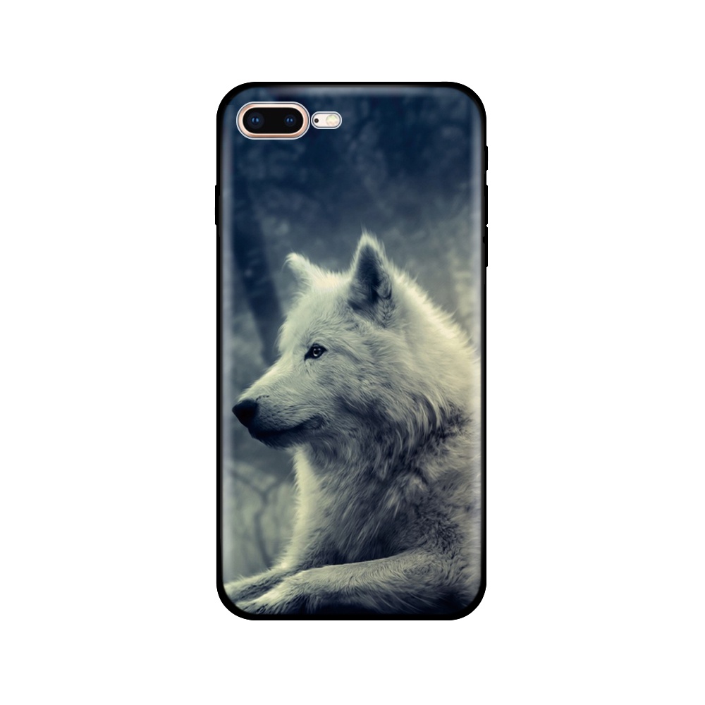Ốp Điện Thoại Tpu Dẻo Màu Đen In Hình Con Sói Cho Iphone 5s 5 S SE 2020 2016 6s 6 S 7 8 Plus