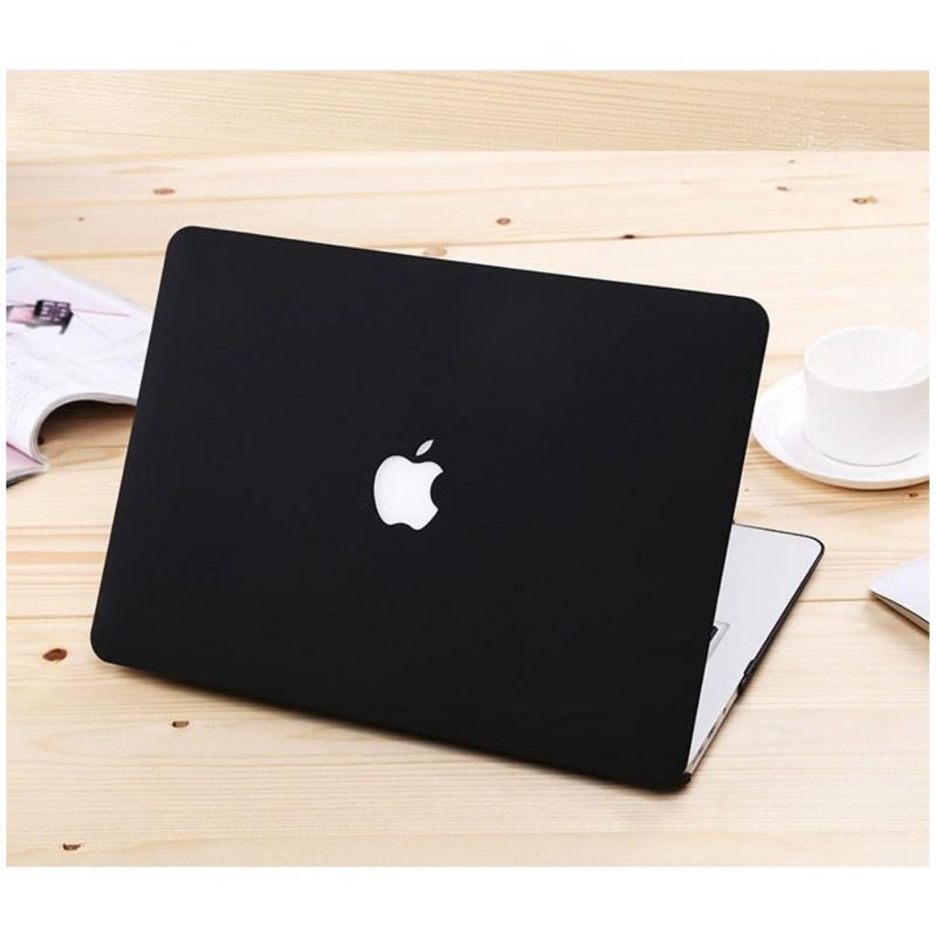 ốp,case màu đen dành cho macbook(tặng kèm nút bịt bụi + kẹp gãy sạc)