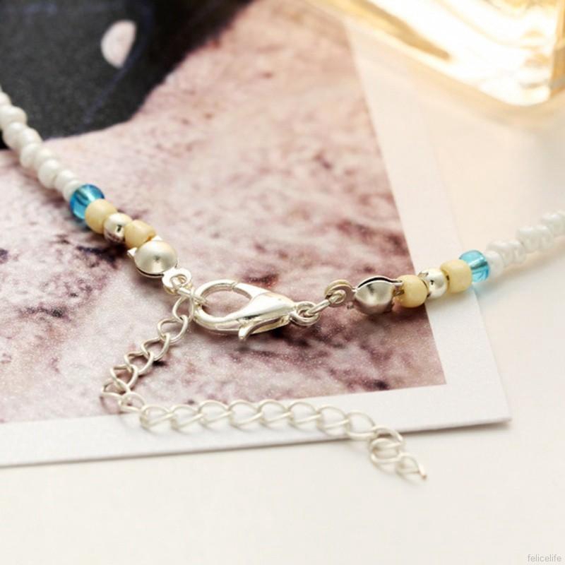 Vòng chân thiết kế thủ công họa tiết vỏ sò trẻ trung