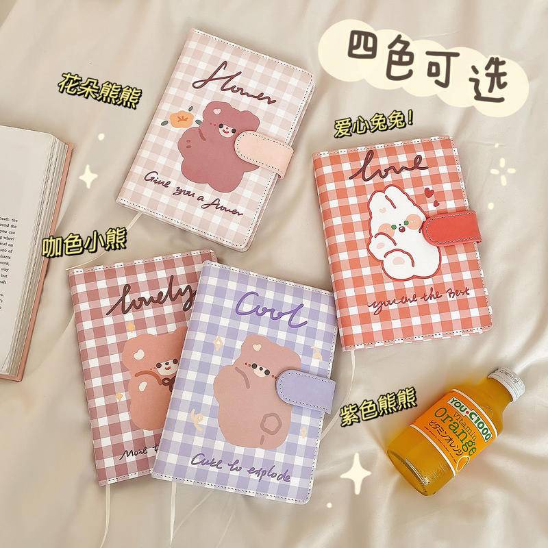 ⭐ iLado ⭐  ins sổ tay da A5 tài khoản tay sáng tạo dễ thương vở kẻ ngang sổ ghi chép notebook binder a5 sổ ghi chép sổ tay ghi chép vở lò xo kẻ ngang sổ lò xo kẻ ngang marker học văn phòng phẩm sổ ghi chú sticker sổ ghi chú mini tập vở