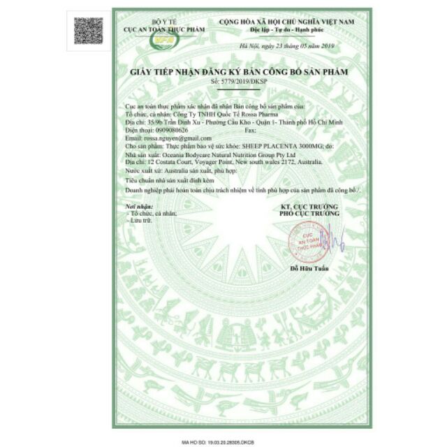 VIÊN NHAU THAI CỪU TỪ ÚC SHEEP PLACENTA | BigBuy360 - bigbuy360.vn