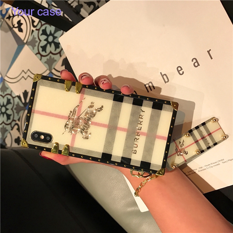 Ốp Điện Thoại Dáng Vuông Hình Nhãn Hiệu Sang Chảnh Cho Samsung a91 s10 lite a81 a71 a51 a70s iphone 6s plus