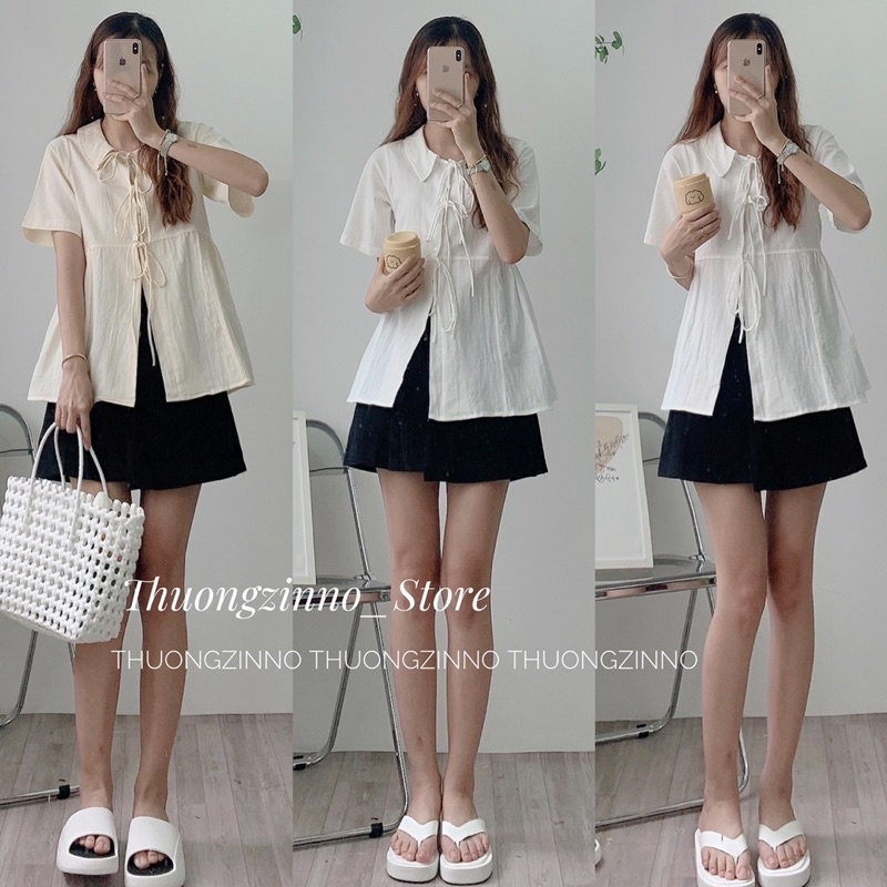 [Ảnh thật/Video] SET BiBi GỒM ÁO BABYDOLL VÀ CHÂN VÁY QUẢNG CHÂU