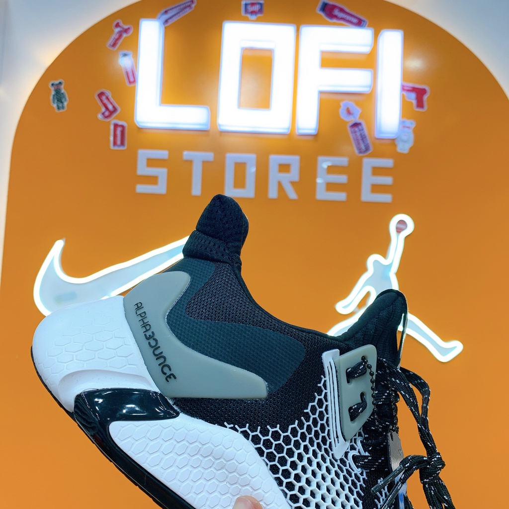 Giày thể thao sneaker alphabounce 2020 instinct đen trắng [ẢNH THẬT] Giày Nam Nữ Chạy Bộ Gym