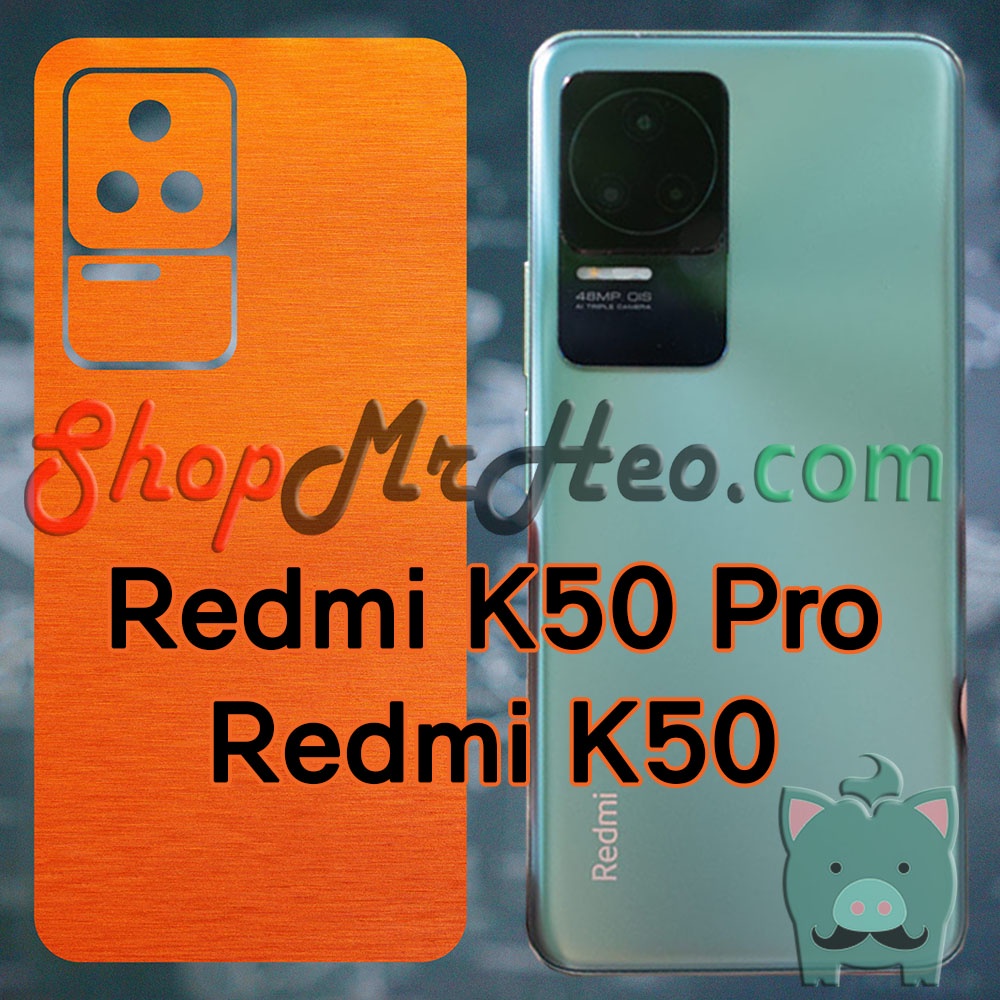Dán Skin Màu Mặt Sau Lưng Nhôm Xước Xiaomi Redmi K50 Pro / K50 - Redmi K50 Gaming - Poco F4 GT