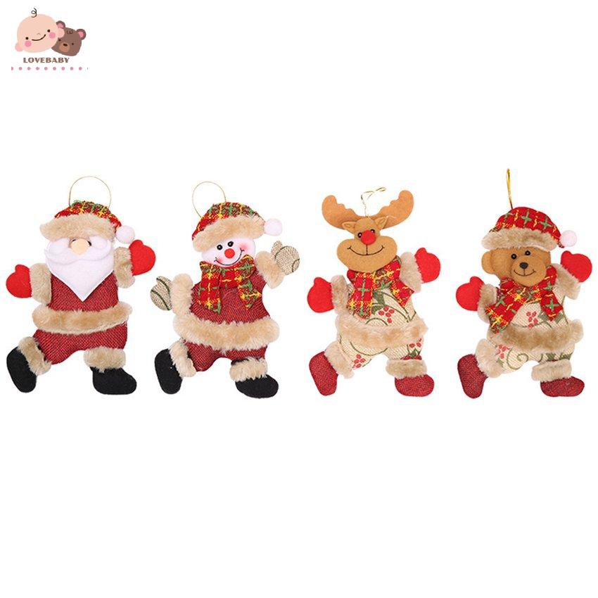 Dây treo trang trí Giáng sinh hình búp bê dễ thương đáng yêu