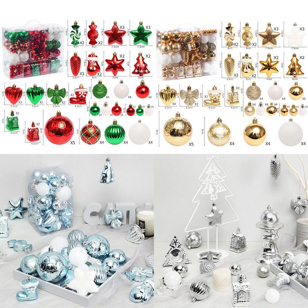 Set 1 80 Quả Châu Nhỏ 30mm Trang Trí Cây Thông Noel