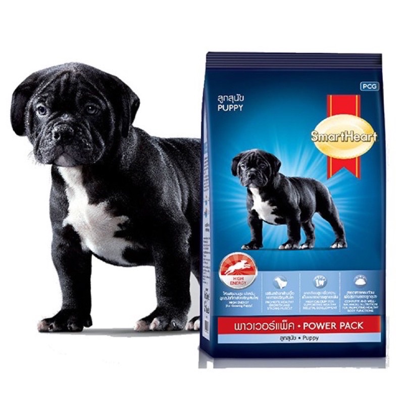 [1kg] Thức ăn tăng cơ bắp cho chó con Smartheart power puppy