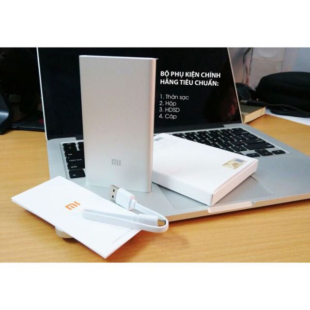 PIN SẠC DỰ PHÒNG XIAOMI GEN2 10000 MAH.2 CỔNG USB CHÍNH HÃNG DJW