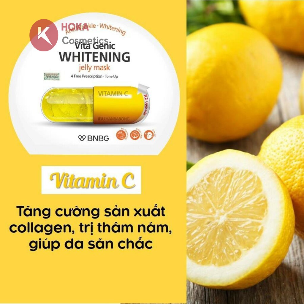 Mặt Nạ Giấy Hình Viên Thuốc 💥CHÍNH HÃNG💥  Mặt Nạ BNBG Sáng Da, Cấp Ẩm, Xoá Nhăn Cung Cấp Vitamin