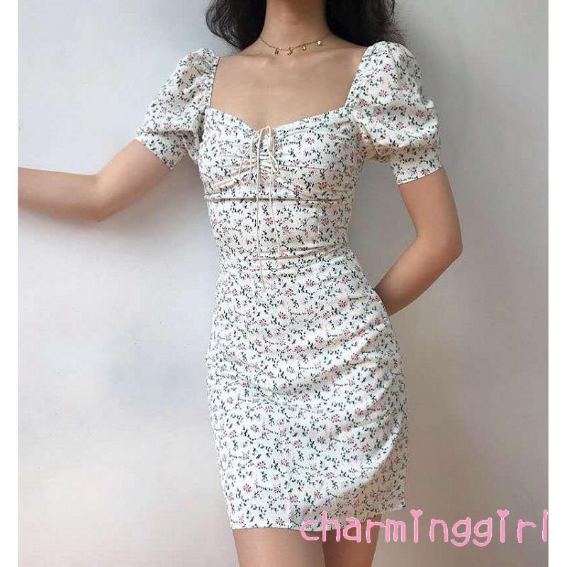 Đầm Voan Hoa Cổ Chữ V Thời Trang Dành Cho Nữ | BigBuy360 - bigbuy360.vn