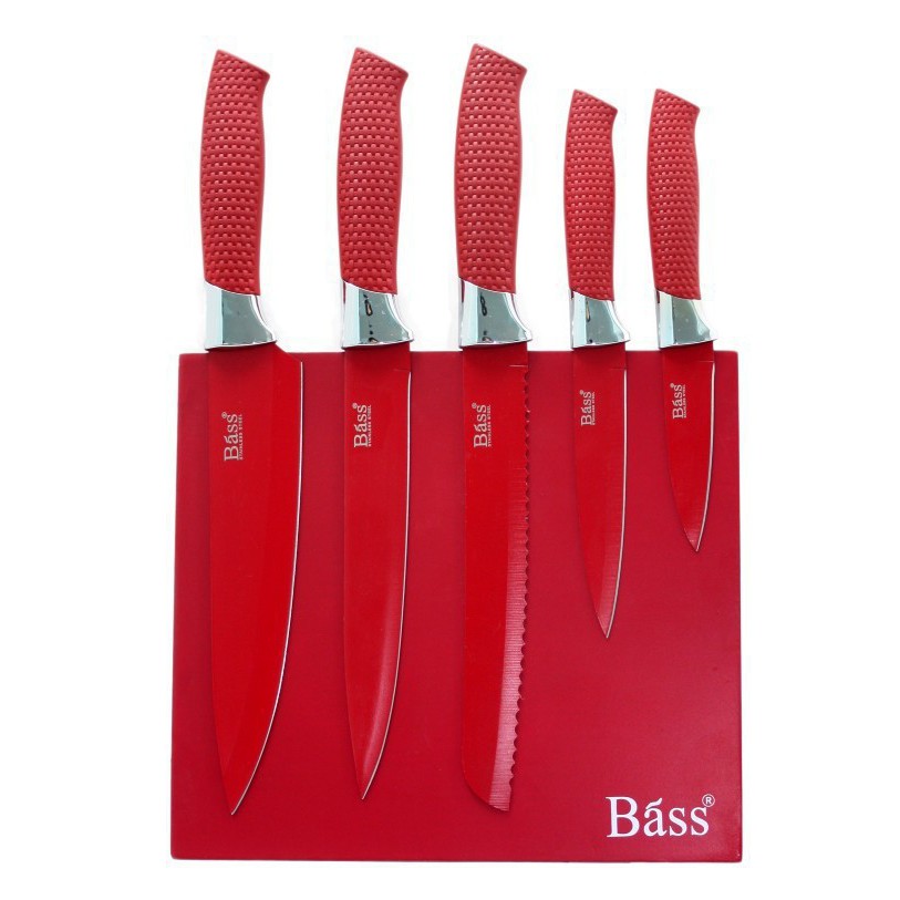 Bộ dao Bass 5 món có đế hít nam châm - K562
