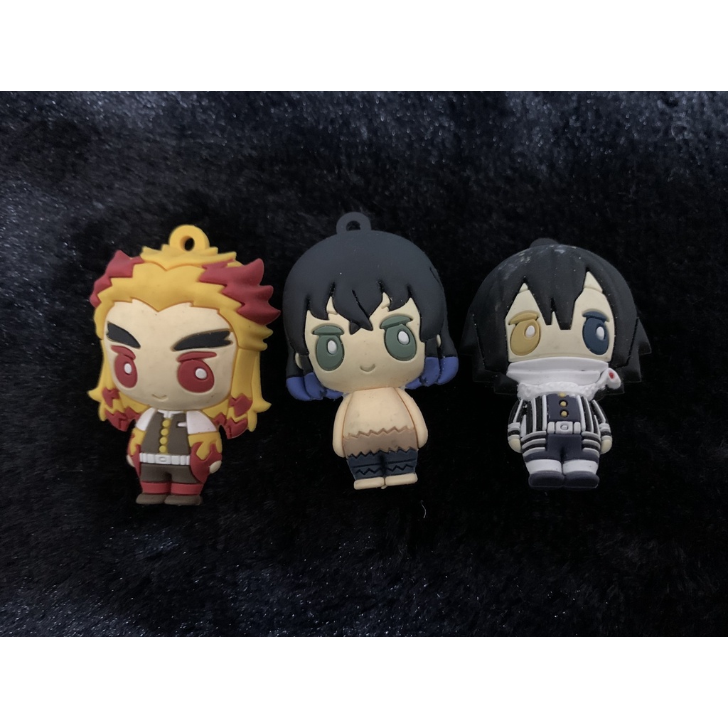 Móc chìa khóa cao su minifig Kimetsu no Yaiba Rengoku Inosuke Iguro