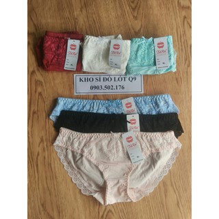 combo 5 Quần lót nữ coton phối ren