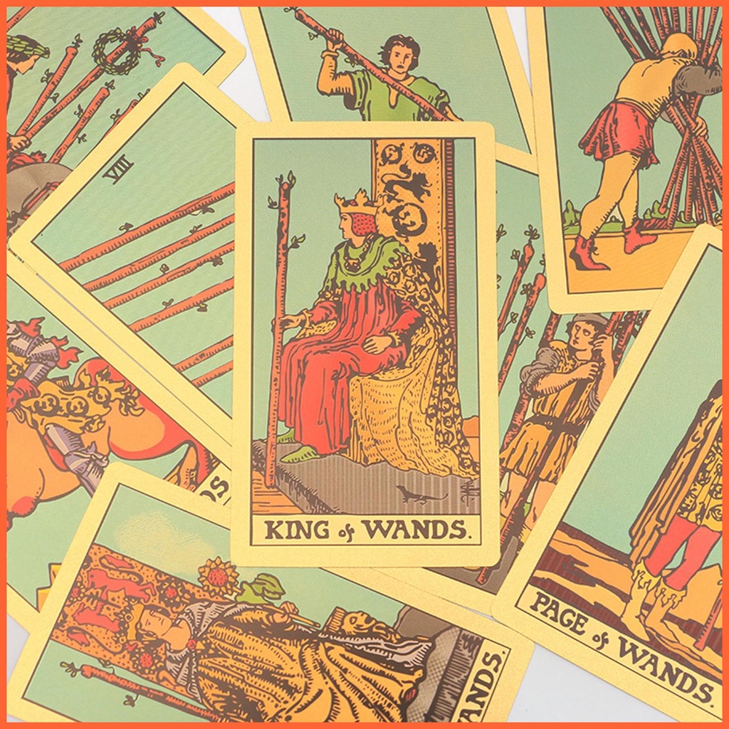 Bộ Bài Tarot 78 Lá Bằng Pvc Chống Nước Cho Người Mới Bắt Đầu
