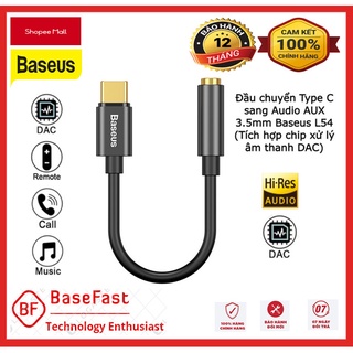 Đầu chuyển type c sang audio aux 3.5mm baseus l54 dùng cho samsung , xiaomi , huawei , oppo