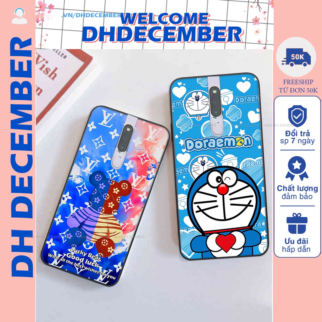 Ốp lưng Oppo F11 PRO in hình gấu K@ws, gấu nâu, dor@emon RẺ- ĐẸP- BỀN