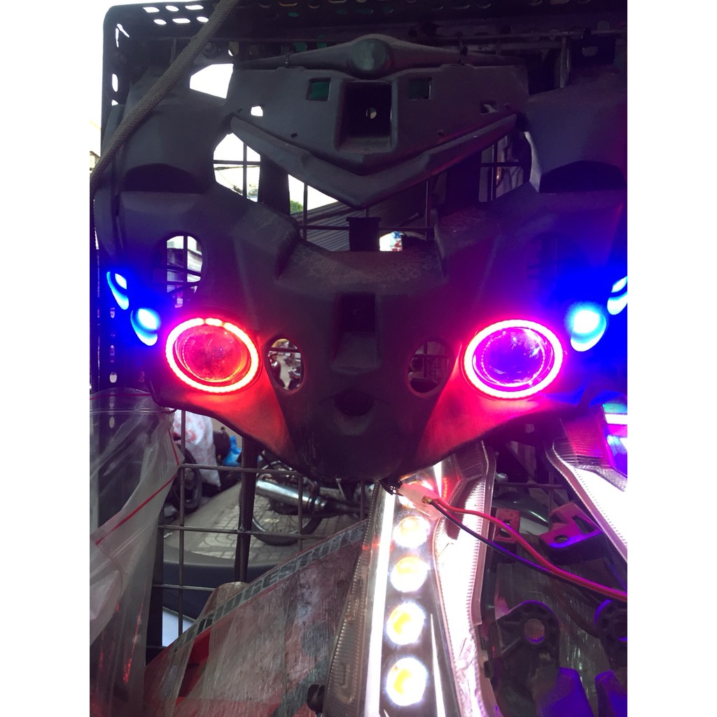 Đế mắt cú gắn sẵn đèn cho xe Exciter 135/ Exciter 150