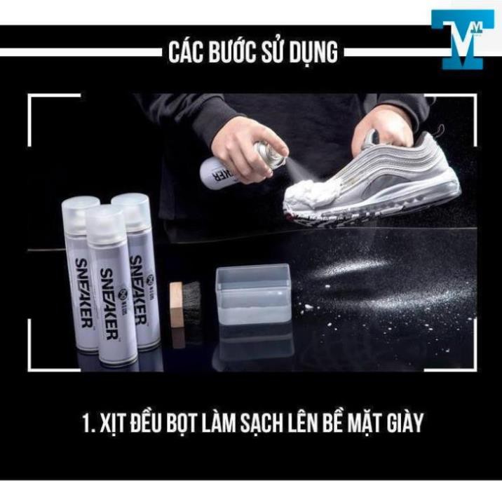 Chai Xịt Vệ Sinh Giày Bình Xịt Bọt Tuyết Tẩy Trắng Sneaker Cao Cấp FIIAGO Chuẩn & Chất