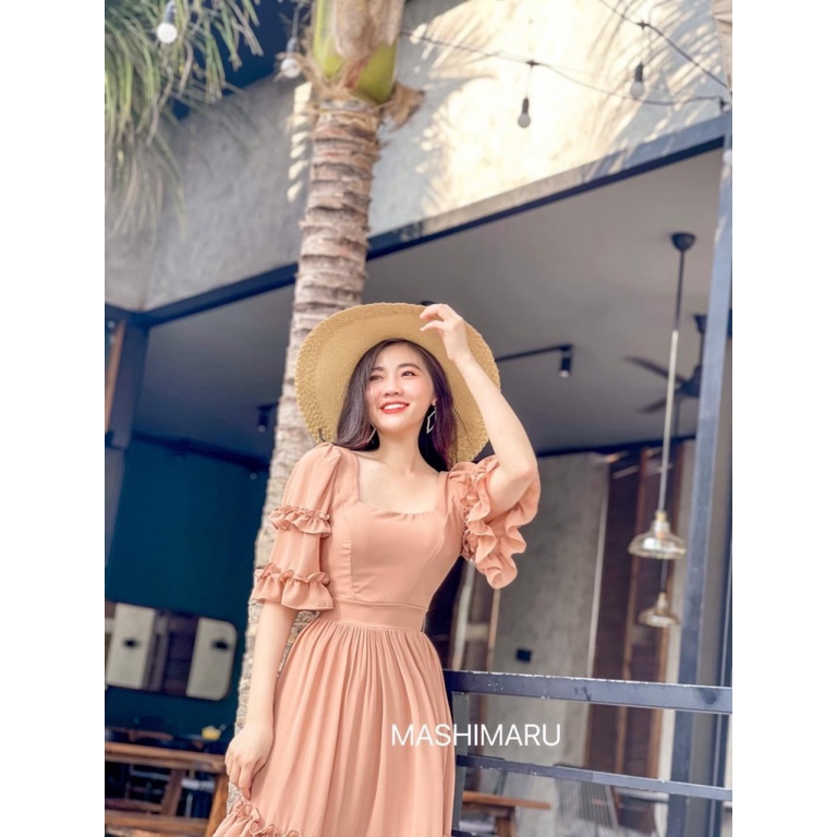 (FREE SHIP) MẪU HOT ĐẦM VOAN XÒE MAXI DÂY CỘT NƠ SAU THẦN TIÊN TỶ TỶ PU HHP