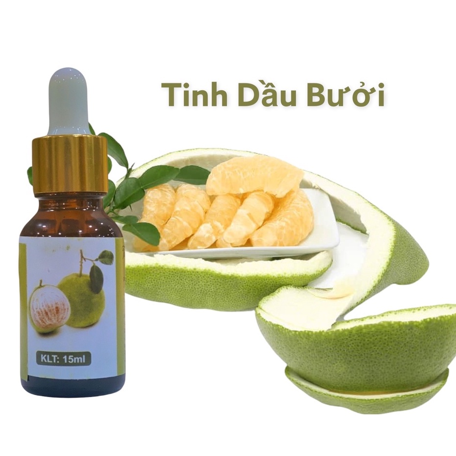 Tinh Dầu Bưởi Nguyên Chất Thiên Nhiên 100% Lọ 15ml Tinh Dầu Bạc Hà Thơm Phòng Nguyên Chất Giúp Đuổi Muỗi Khử Mùi