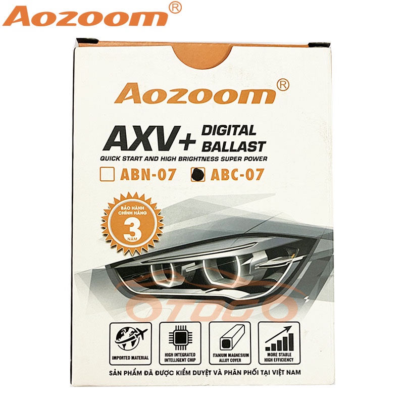 Ballast Aozoom ABC-07 35w Kích Sáng Nhanh, Có CanBus Chính Hãng Bảo Hành 3 Năm