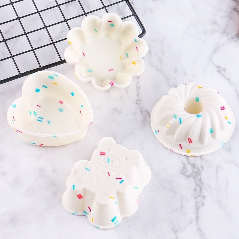 Khuôn Silicon Nướng Bánh, Khuôn Cupcake Làm Bánh Cho Bé Ăn Dặm