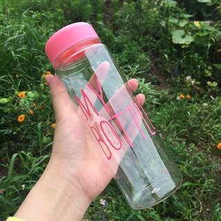 Chai nước my bottle có bọc nắp hồng