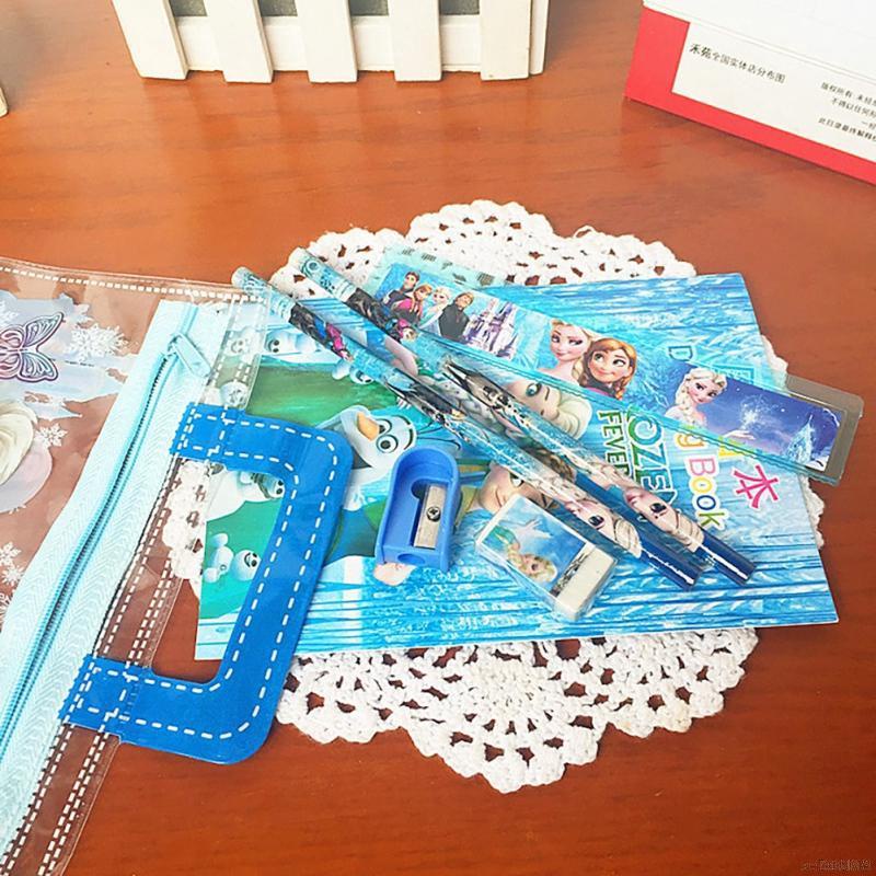 Bộ dụng cụ học tập họa tiết hoạt hình dễ thương cho bé