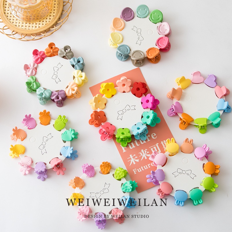 [Bộ 10] Kẹp Tóc Mini Dễ Thương Nhiều Màu Sắc Phụ Kiện Thời Trang Cho Bé AB026