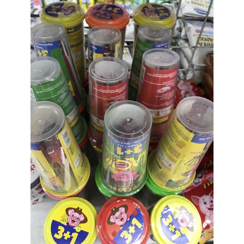 Combo 10 hộp xúc xích lắc Heo cao bồi hộp 60g đủ màu