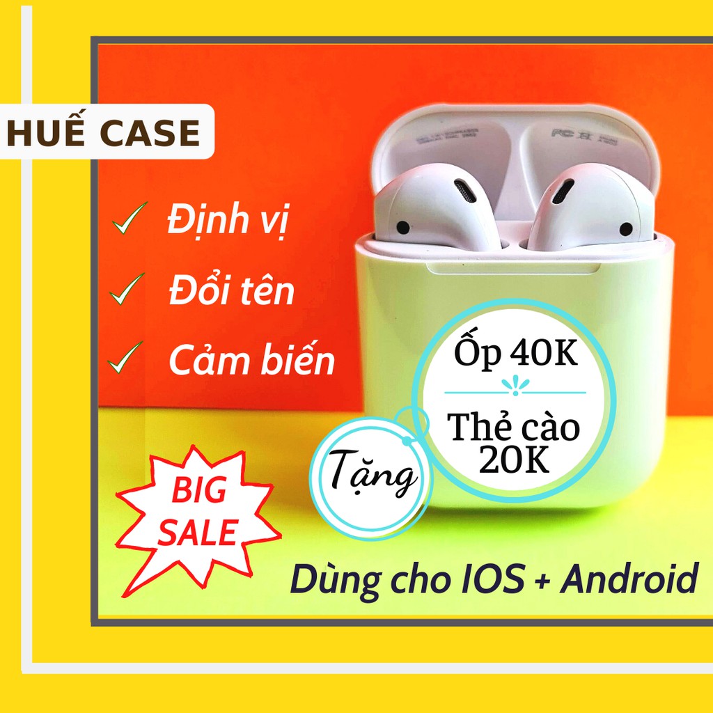 Tai Nghe Bluetooth Iphone Nhét Tai Có Mic Sạc Không Dây True Wireless [ TWS ] mini thể thao cho Gaming Android & Ios