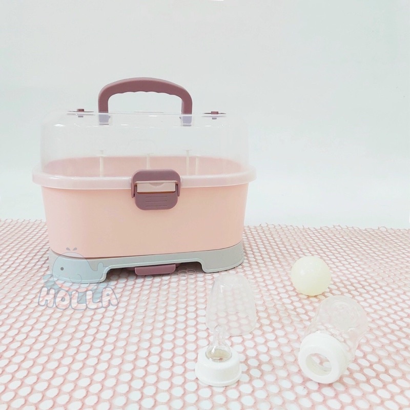 Khay úp bình sữa và các dụng cụ ăn dặm holla -giữ vệ sinh các vật dụng an toqnf cho bé