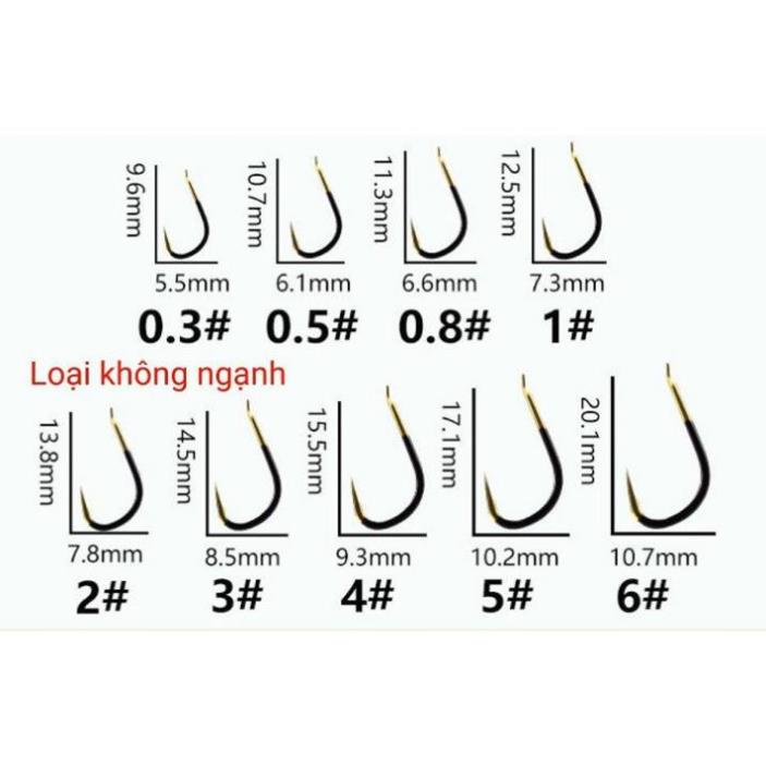 Lưỡi Câu Cá JC Seiko (30 chiếc) Siêu Cường Lưỡi Câu Cá Có Ngạnh Không Ngạnh Siêu Bén Cao Cấp