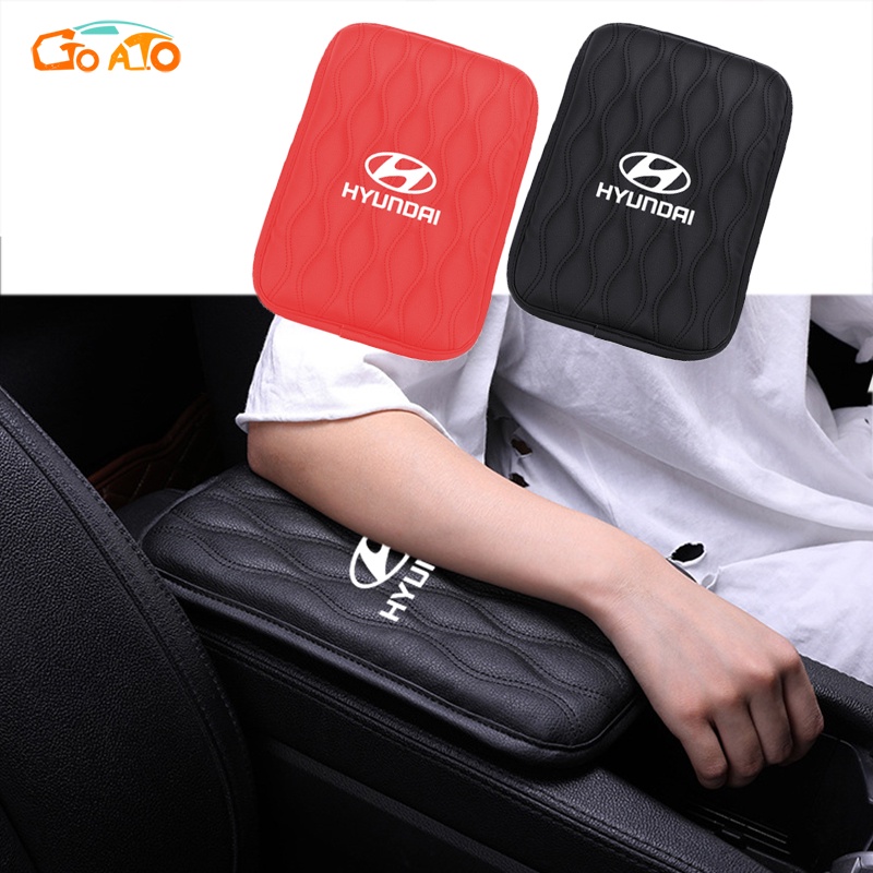 GTIOATO Đệm Tì Tay Ô Tô Đệm Da Lót Hộp Tỳ Tay Đệm Tỳ Tay Ô Tô Đệm Kê Tay Cho Xe Hơi Lót Hộp Tỳ Tay MiếNg LóT ChốNg ThấM ĐệM Tỳ Tay Trang Trí NộI ThấT Ô Tô Cho Hyundai Grand Starex Avante Accent I10 Santa Fe Kona Venue Tucson Sonata Ioniq
